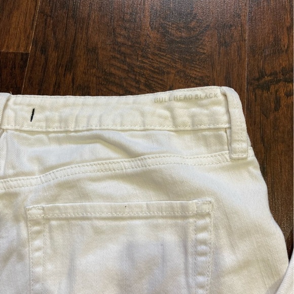 11 BULLHEAD black DENIM LEGGINGS white denim jeans tapered GUC *as is - Picture 11 of 16